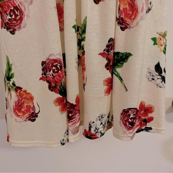 TOPSHOP Floral print rose halter dress sz 2 - Picture 8 of 10